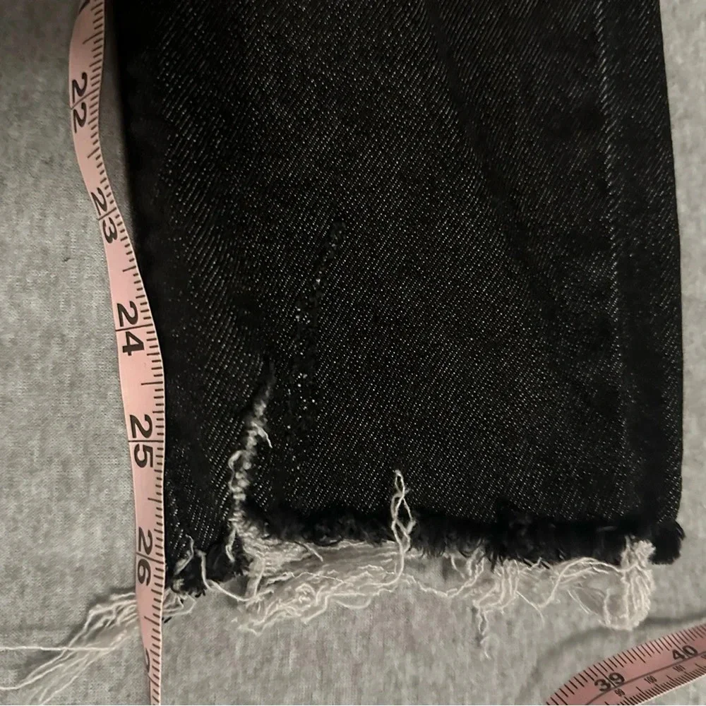 Risen black jeans frayed hem size 29/9 - Picture 5 of 9